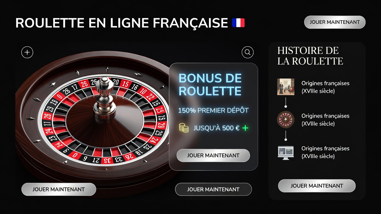 Modern online roulette interface displaying wheel layout alongside bonus information panels